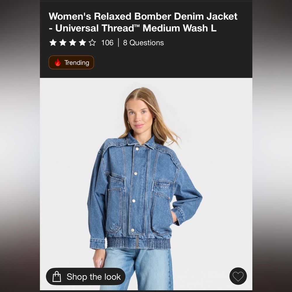 Universal Thread Relaxed Blue Denim Jacket
